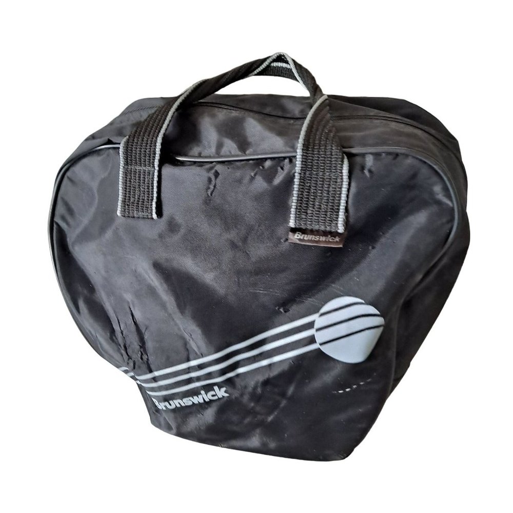 Brunswick Bowling Ball Bag Black Holder Insert Holds Single Ball Handle Soft